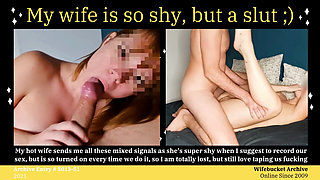My Wife Is so Shy, but a Slut!