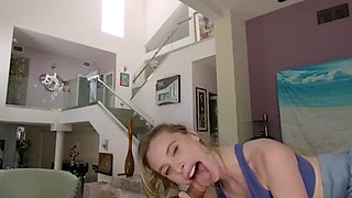 BaDoinkVR Inovative Anya Olsen Has Invented A Way Of Doing Squats And Enjoy Huge Pleasure Part 1