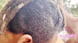 Ghael Mendes In Fucked At Public By 2 Big Black Cocks - Dap - Praia De Abrico