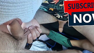 Straight Guy Self-suck!, Eat Cum Straight Guy. Stranger Big Cock on the Track