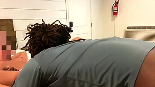 Gloryhole blowjob and facial for interracial blonde hoe