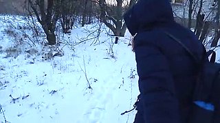 SweetAndFlow gets fucked hard in the snowy outdoors