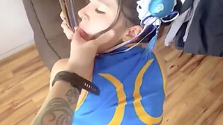 Chung Bubble Butt Lee Cosplay - Thick Ass Asian in Sexy Costume