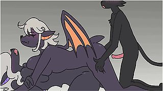 Car Toon In Halloween Threesome (furry Hentai Animation)