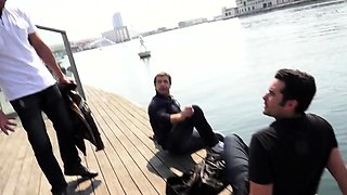 redhead skank bounces on lover's solid meatpole