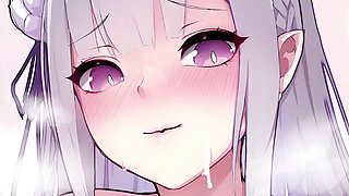 Emilia Wants to Breed at Christmas! Teach Her How to Do It! (ReZero, Breeding, Cock Worship, Impregnation, Creampie, Paizuri)