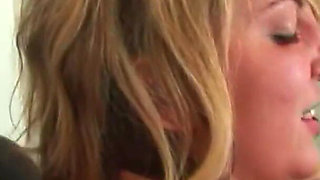 Sexy blonde college skinny teen gets fucked hard by thick black cock