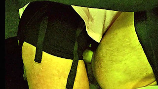 Femdom Wife Pegging Husband with Big Dildo and Very Deep