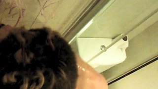 UK amateur shower room bukkake