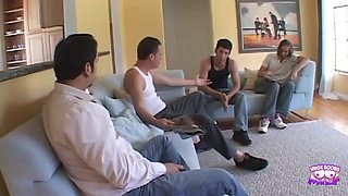 Many Guys Were Waiting This Girl to Come so They Could Get Their Dicks Sucked