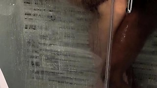 Messy cum shower after hardcore anal barebacking