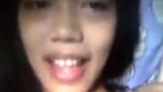 Skinny Asian Girl on a Video Call