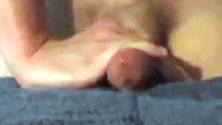 Amateur Masturbates With Towel