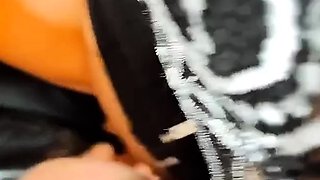 Babe shows off her big boobs and fucked