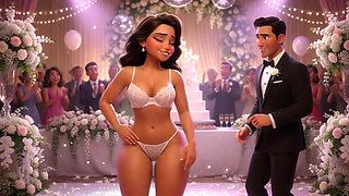 Cuckold Husband Lets All Guests Touch His Bride on All Fours at Wedding Reception (AI generated)