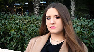 Russian Girl Spends Her Lunch Break Smoking 3 Cigs in a Row