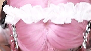 Woman Transformed Into a Robot, a Pleasure_cleaning Mach