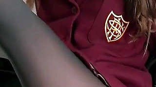 Uniform and Pantyhose Featuring Sarah Louise