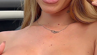 Rossa Vaxx the Busty Woman Orders an Uber and Fucks the Driver Outdoors as a Payment Method