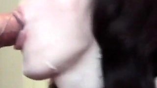 Hot Cougar Mom Deepthroats and Swallows