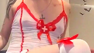 Sexy Goth Nurse Gives You Final Suck and Fuck Before Penectomy