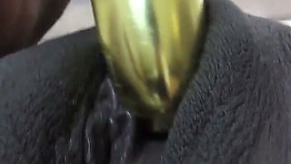 Ebony Pearl Vibrator Fucking