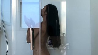 Amateur striptease and Solo masturbation