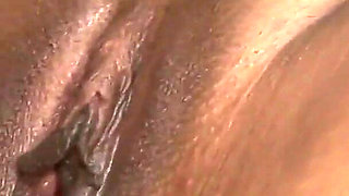 Dark skinned cheating Redhead with huge breasts and brunette hair is ready to get banged by a BBC