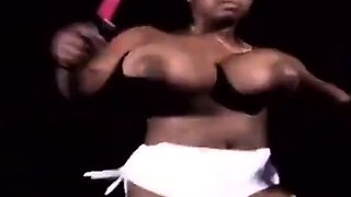 Big-Titted African Apoline From France