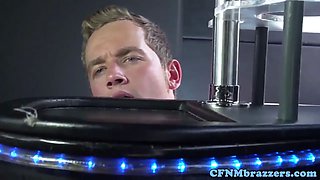 Cfnm women receiving gang facial cumshot