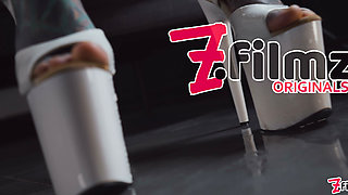 Big Squirt From Tattoo Girl in High Heels - Hard Anal Strech - ATM, Big Dildos, Gape, Prolapse Play