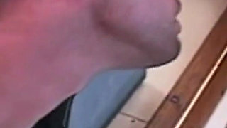Filthy Blonde Domina Milks Patient's Cock Hard