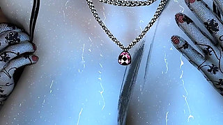 3D BBW Mature MILF Cheating with Young Big Dick in Bathroom