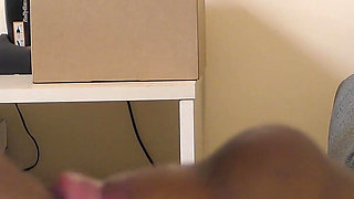 Ebony Slut Throat Fucked and Cum Swallow