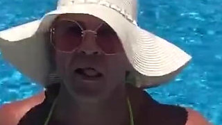 Love the Feel of the Cool Water on My Tits, Can You Tell?