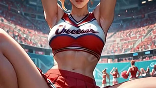 Beautiful cheerleader gets fucked after a class with her instructor, what a big ass and what big tits