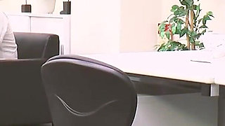 Office's Japanese Babes Scene-2_sexy Japanese Secretary Enjoys a Double Creampie in the Office