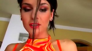 Urygova Toys Her Pussy With A Big Dildo