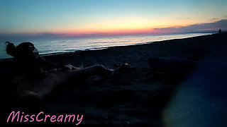 Dick Flash French Teacher MILF Risky Beach Blowjob Maspalomas Nude Beach Cumshot People