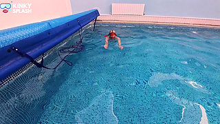Underwater Submission Ball Gag & Blindfolded Prey