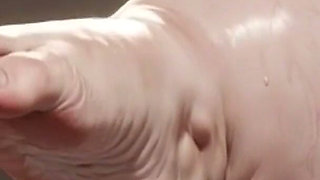 Giant SSBBW Dominates Slave with Foot Licking - Big Feet Worship