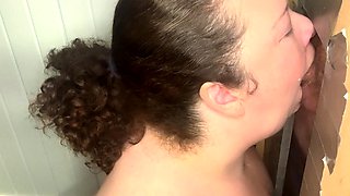 Throated his cock and swallowed to give him a nice massage.