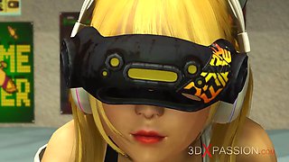 A nice Gamer Girl gets her Ass Fucked hard by a sexy dickgirl in the g bedroom