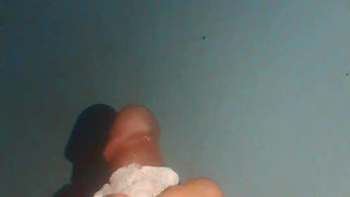 A very hot, sweet cock ejaculating thick, creamy cum.