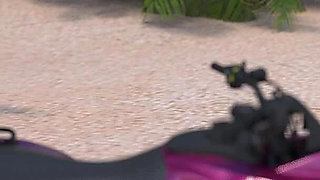 Paradise City: Sexy Dressed Hot Wife Walks on the Beach with Her Cuck Hubby Things Got Spicy - Episode 10