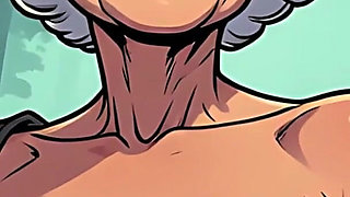 Topless Cartoon Grannies