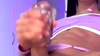 Kimla Reina Intense Masturbation With Sex Toy In Dick Close