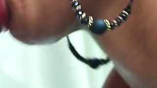 Ebony Wife in Hot Threesome Cuckold Anal