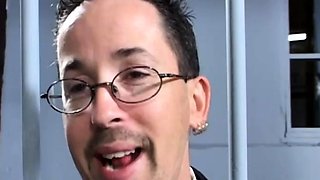 Close up footjob with great cumshot