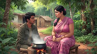 Lost in Forest & Fucked Horny Aunty